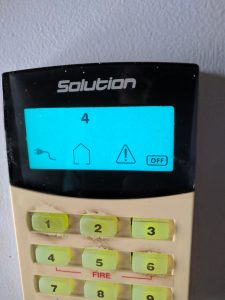 Bosch EDM Solution Codepad Keypad 844 862 880 fault icon home alarm keeps beeping